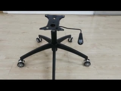 Height Adjustable Office Chair - Metal Base for Customized Seating Aluminum alloy black durable