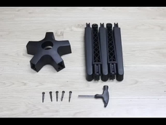 جدا کردن صندلی دفتر پا پایه چرخش 115mm ارتفاع آزمون BIFMA بسته بندی فردی