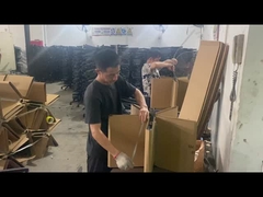 عمده فروشی صندلی اداری نیلونی سیاه 700 میلی متر پایه چرخدار با پشتیبانی کمری و چرخ دار