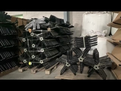 ظرفیت وزن 300 پوند صندلی چرخدار دفتر ایستاده نایلون سیاه پنج ستاره پا