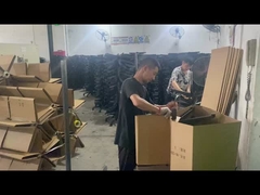 کارخانه عمده فروشی صندلی دفتر نایلون سیاه پایه چرخش با پشتیبانی کمری و چرخ دار