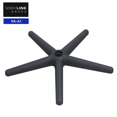 قیمت مناسب صندلی اداری سیاه سفید نیلونی پنج ستاره پایه چرخش دار با چرخش 360 درجه آنلاین