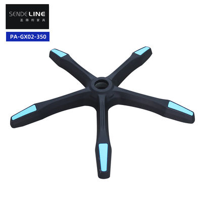 قیمت مناسب صندلی اداری سیاه پایه چرخش حرکت صاف شعاع 340mm با چرخ آنلاین