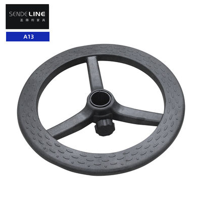 قیمت مناسب صندلی اداری نایلون پایه چرخدار صندلی نوار سیاه پا پلاستیکی چرخش 360 درجه آنلاین