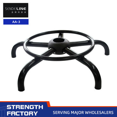 قیمت مناسب لوازم جانبی صندلی بار سیاه صندلی چرخ دار حلقه های پا پایه پنج ستاره آنلاین