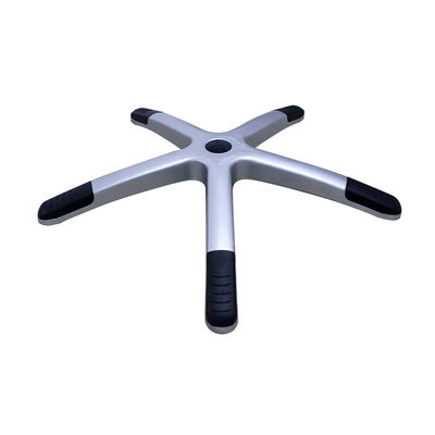 High quality 700mm silver Nylon Office Chair Base with Lumbar Support and Casters