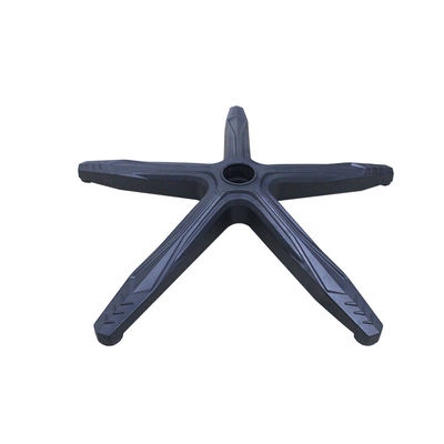 قیمت مناسب پايه صندلي اداري سياه نايلون 640 ميلي متري با پشتيباني کمري و چرخ دار آنلاین