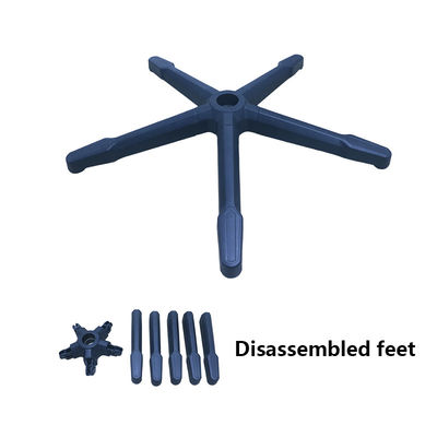 قیمت مناسب سياه شعاع 380mm نيلون BIFMA تست صندلي اداري پايه چرخ دار با تنظیم ارتفاع آنلاین