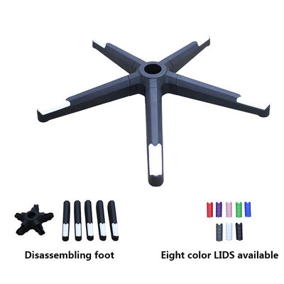 قیمت مناسب صندلی اداری عمده فروشی کارخانه پایه چرخدار با جداسازی نیلونی سیاه Bifma آزمایش شده شعاع 350mm آنلاین