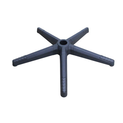 صندلی اداری فابریک پایه چرخدار با جداسازی نیلونی سیاه Bifma آزمایش شده شعاع 350mm