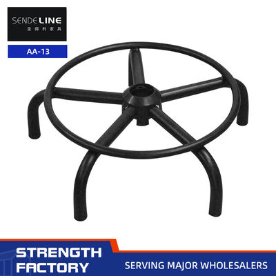 قیمت مناسب اسپرای مشکی لوازم جانبی صندلی بار 430mm پنج ستاره پا پایه صندلی PU آنلاین