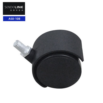 50mm Universal Black Nylon Office Chair Casters Screw Thread Assembly با عملکرد ترمز/بدون عملکرد ترمز