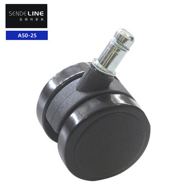 دایره ای وارد کنید نوع 2 اینچ صندلی اداری چرخ های جایگزینی برای صندلی کامپیوتر اداری نایلون