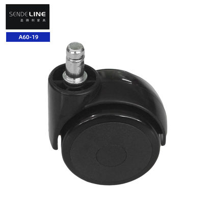 60mm نایلون صندلی اداری چرخ های جایگزین مبلمان خاموش چرخ