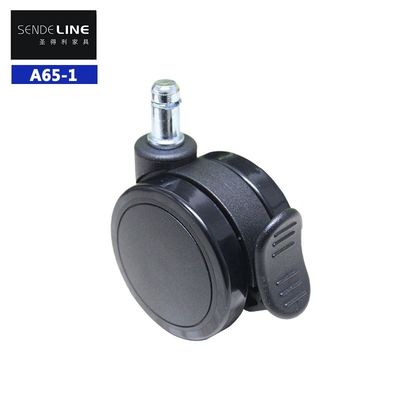 کارت تست ورودی مونتاژ 65mm صندلی دفتر Caster برای تحرک آسان و چرخ های ماندگار
