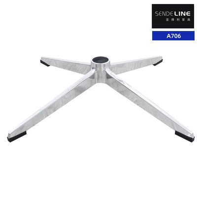 قیمت مناسب چهار ستاره پایه صندلی اداری پایه جایگزین رنگ آراسته 122mm آلومینیوم آلیاژ آنلاین
