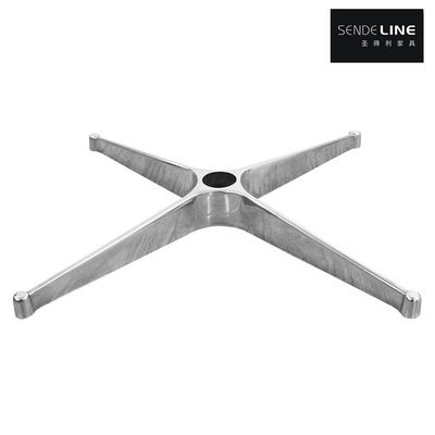 قیمت مناسب صندلی اداری 4 ستاره پایه رنگ پولیش شده / کروم رنگ آلومینیوم آلیاژ Die-casting قالب گذاری یکپارچه آنلاین