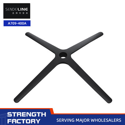 قیمت مناسب صندلی اداری با پایه 4 ستاره از جنس آلیاژ آلومینیوم 800 میلی‌متری مشکی مات، صندلی اداری حرفه‌ای با پایه فلزی آنلاین