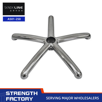 قیمت مناسب پایه صندلی اداری 5 ستاره ای، تکنولوژی قالب دهی یکپارچه آلومینیوم آلیاژ پولیش شده با قطر 500 میلی متر آنلاین