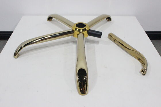 قیمت مناسب 2.55 کيلوگرم پايه صندلي چرخنده ي اداري آهنين ، 700/640 ميلي متر پاهاي طلایی 5 ستاره اي براي جدا کردن و تجميع آنلاین