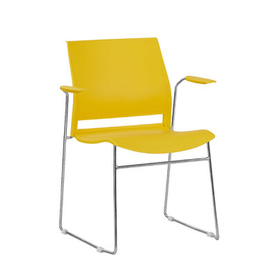 قیمت مناسب بازوپوش بله صندلی پلاستیکی مدرن شیک راحت برای دفتر اتاق کنفرانس اتاق انتظار راه حل های نشستن آنلاین