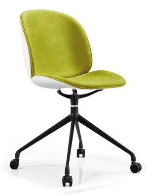 قیمت مناسب قالب بندی تزریقی یکپارچه صندلی پلاستیکی مدرن با چرخ برای اتاق انتظار دفتر راه حل های نشستن سالن کنفرانس و کافه تریا آنلاین